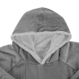 XXL Oversize peittopaita – lämmin peittopaita, harmaa
