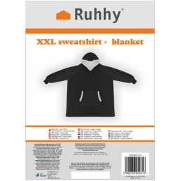 XXL Oversize peittopaita – lämmin peittopaita, musta