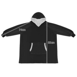 XXL Oversize peittopaita – lämmin peittopaita, musta