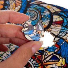 Puinen Pöllö-palapeli 177 palaa | Uniikki ja Värikäs