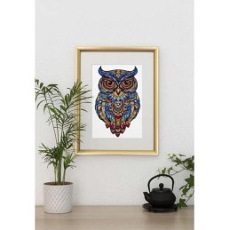 Puinen Pöllö-palapeli 177 palaa | Uniikki ja Värikäs