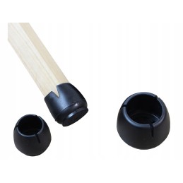 Tuolinjalan Suojat Huovalla 12–16 mm | 16 kpl Musta Setti