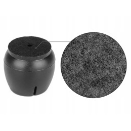 Tuolinjalan Suojat Huovalla 12–16 mm | 16 kpl Musta Setti