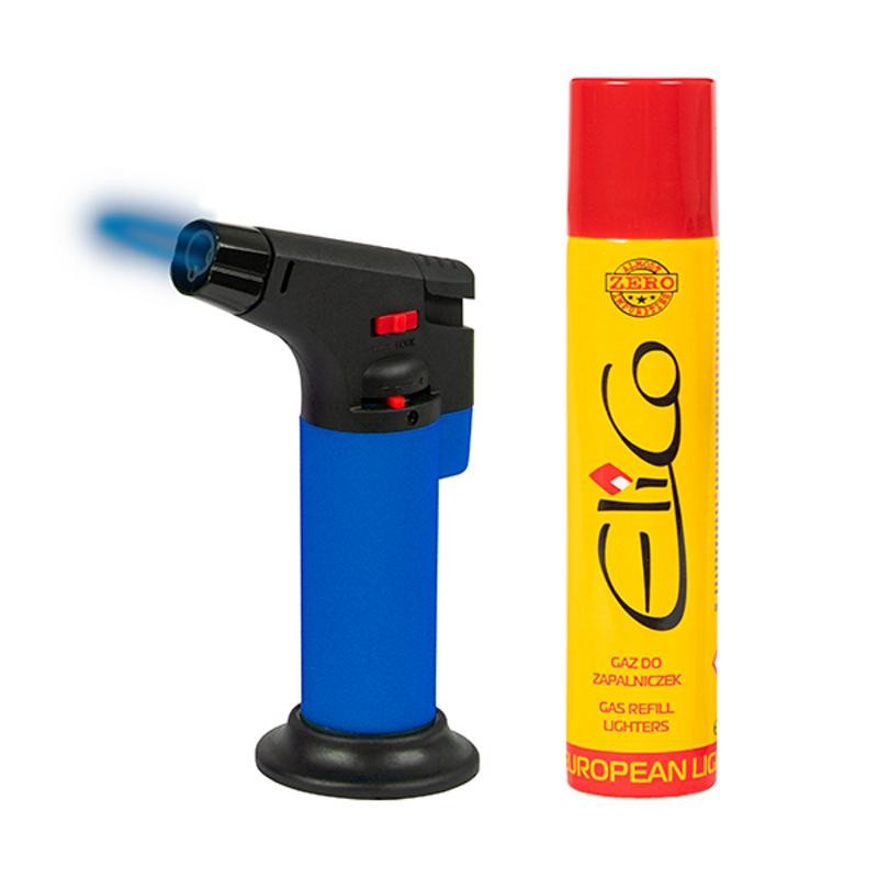 Minikaasupoltin ja Täyttökaasu 90 ml | 1300°C | Piezo-sytytys