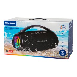 BT510 Bluetooth-kaiutin 40W | IP67 Vesitiivis | RGB-valot | FM-radio