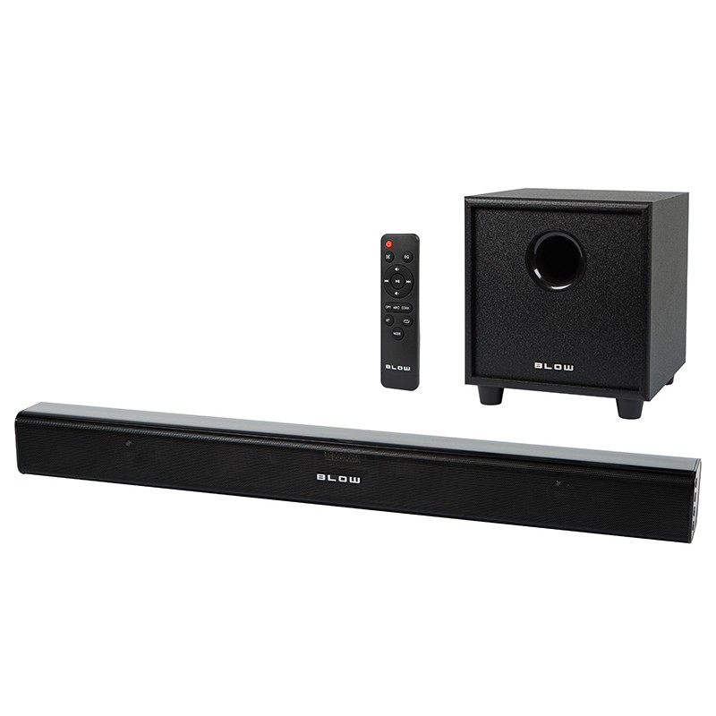 Soundbar + Subwoofer 120W | Bluetooth 5.3 | HDMI & Optinen | Kaukosäädin