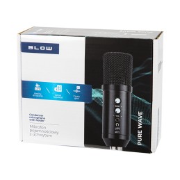 USB-studiomikrofoni Blow | Echo & Volume -säätö | Täydellinen setti