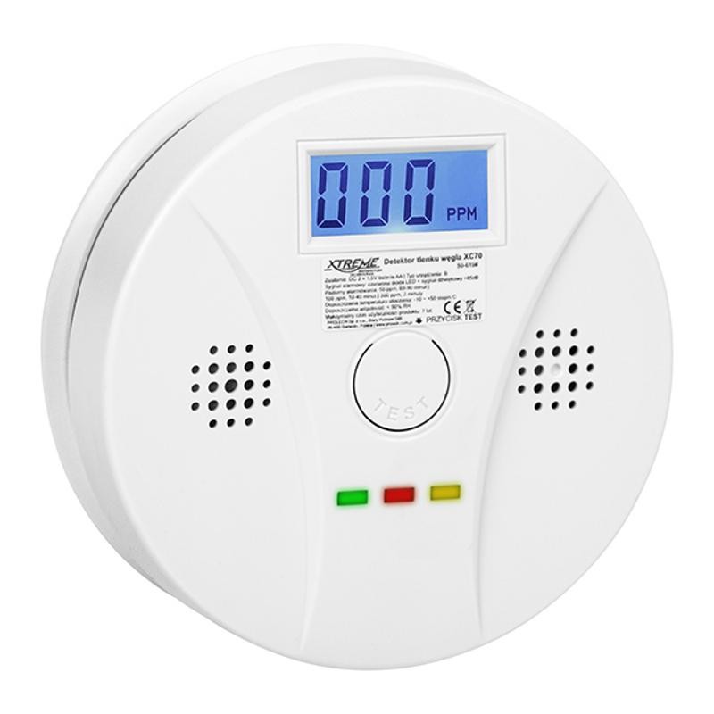 Häkävaroitin LCD-näytöllä | 85 dB hälytysääni | Sertifioitu