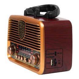 Solar-radio Bluetooth RA10 | Aurinkopaneeli | Powerbank | Retro