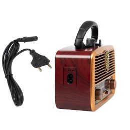 Solar-radio Bluetooth RA10 | Aurinkopaneeli | Powerbank | Retro