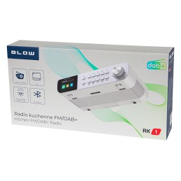 BLOW RK2 Keittiöradio DAB+/FM | Bluetooth | LED-valo | Kaapin alle
