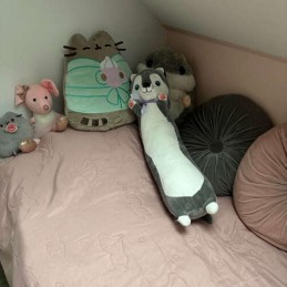 Pitkä Pehmolelu Koira Husky 70 cm | Halikaveri ja unityyny