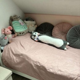 Pitkä Pehmolelu Koira Husky 70 cm | Halikaveri ja unityyny