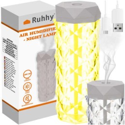 2-in-1 ilmankostutin ja LED-yövalo – ruusuefekti