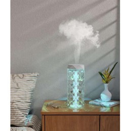 2-in-1 ilmankostutin ja LED-yövalo – ruusuefekti
