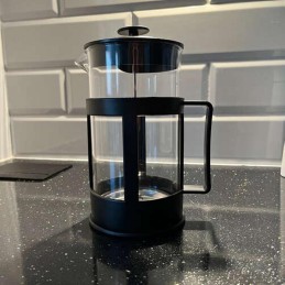 Lasinen teepannu 1 l – mäntä ja terässihti