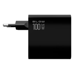 Blow GaN-pikalaturi 100W | QC 3.0 & PD | 2x USB-C & 2x USB-A