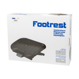 Ergonominen jalkatuki toimistoon | 3 korkeutta | Hierova pinta