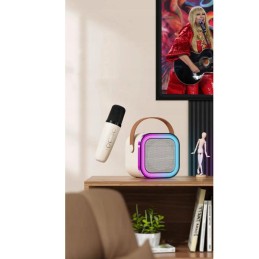 Langaton karaoke-setti | 2 mikrofonia | Bluetooth 5.3 | RGB-valot