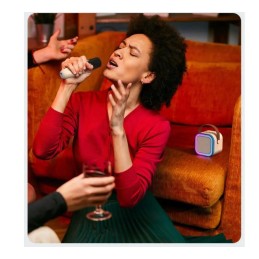 Langaton karaoke-setti | 2 mikrofonia | Bluetooth 5.3 | RGB-valot