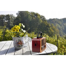 Solar-radio Bluetooth RA10 | Aurinkopaneeli | Powerbank | Retro