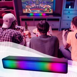 USB Soundbar RGB-valoilla | 2x3W RMS | Jack 3.5mm