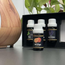 Vesiliukoiset tuoksuöljyt ilmankostuttimeen ja diffuuseriin 6x10ml | aromaterapiasetti lahjalaatikossa