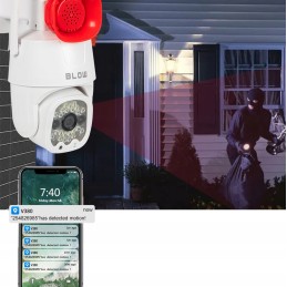 Kääntöpääturvakamera WiFi 3MP | Auto-tracking, Megafoni & 2K | IP66