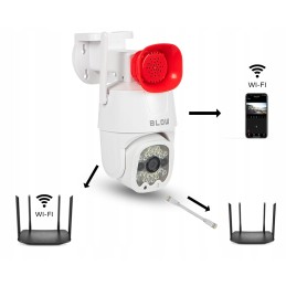 Kääntöpääturvakamera WiFi 3MP | Auto-tracking, Megafoni & 2K | IP66