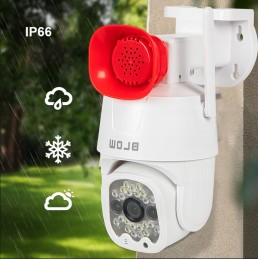 Kääntöpääturvakamera WiFi 3MP | Auto-tracking, Megafoni & 2K | IP66