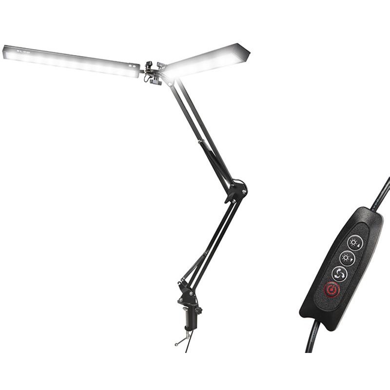 Arkkitehtivalaisin LED 24W | Säädettävä varsi & Puristuskiinnike | 325cm johto