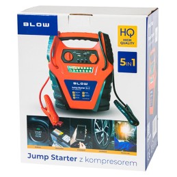 Jump Starter 4-in-1 | Apukäynnistin & Kompressori | 900A | Powerbank