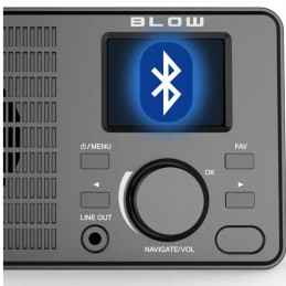 Internet-radio | Wi-Fi & Bluetooth | 2.4" TFT-värinäyttö | Herätyskello