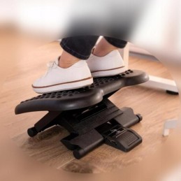 Ergonominen jalkatuki toimistoon | 3 korkeutta | Hierova pinta