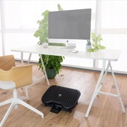 Ergonominen jalkatuki toimistoon | 3 korkeutta | Hierova pinta