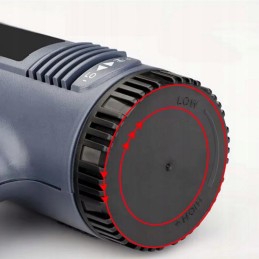 Kuumailmapuhallin 2500W | 650°C | 4 suutinta | Säädettävä