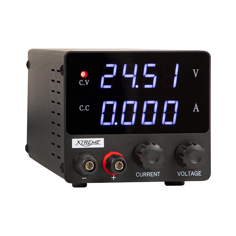 Laboratoriovirtalähde 0-30V 5A | Tarkka huoltokäyttöön | Digitaalinen näyttö