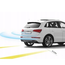 Peruutustutkasarja 4 sensorilla ja LED-näytöllä | Musta