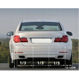 Peruutustutkasarja 4 sensorilla ja LED-näytöllä | Musta