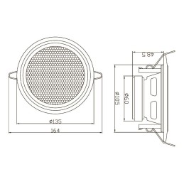 Kattokaiutin 15W