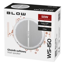 BLOW WS-150 kattokaiutin | 5,25" 2-tie | 50W / 8 Ohm | Valkoinen