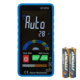 Älykäs digitaalinen yleismittari VC910 | Automaattinen mittaustila | Ohut muotoilu