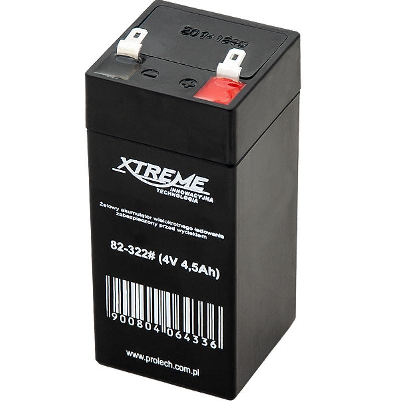 AGM Akku 4V 4.5Ah | Huoltovapaa | UPS ja hälytysjärjestelmät