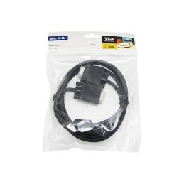 VGA-kaapeli 1,8m D-SUB 15-pin | Häiriösuojattu ferriittiytimillä