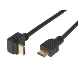 HDMI-kaapeli 1.5m CLASSIC | 4K 60Hz | Kulmaliitin | Kullattu