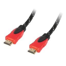 HDMI-kaapeli RED PREMIUM 1.0m | 4K | Kullattu | Punainen suojapunos