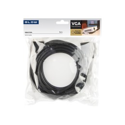 VGA-kaapeli 5m suodattimilla | PC-projektori-TV | D-SUB 15-pin