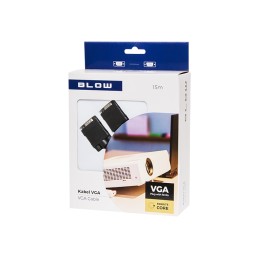 VGA-kaapeli | 15m | D-SUB 15-pin | Häiriösuojattu ferriittiytimillä