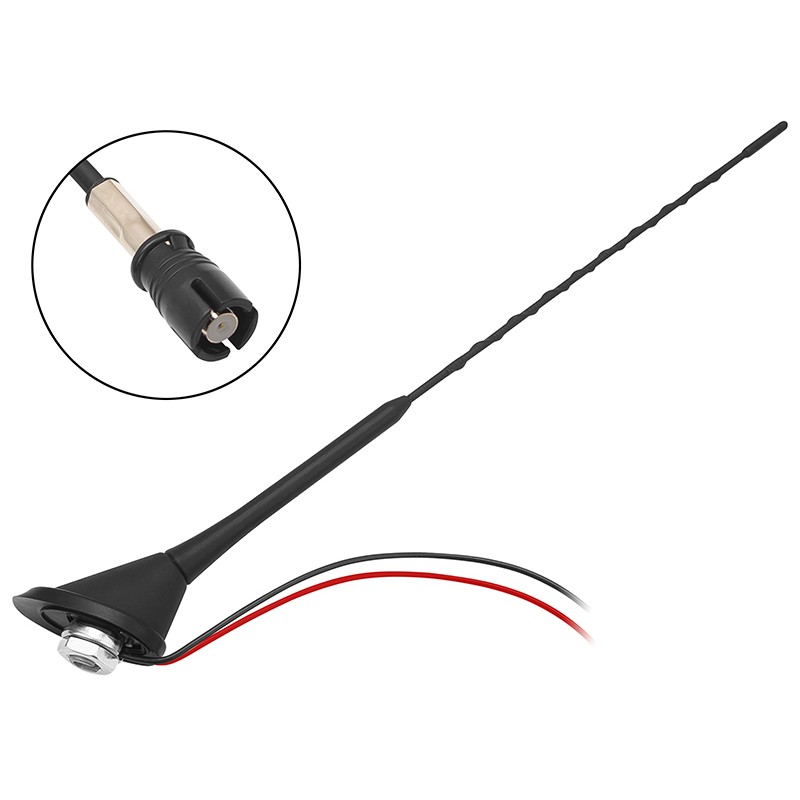 Autoantenni RAKU 2 | 40 cm masto | Audi Seat Skoda VW