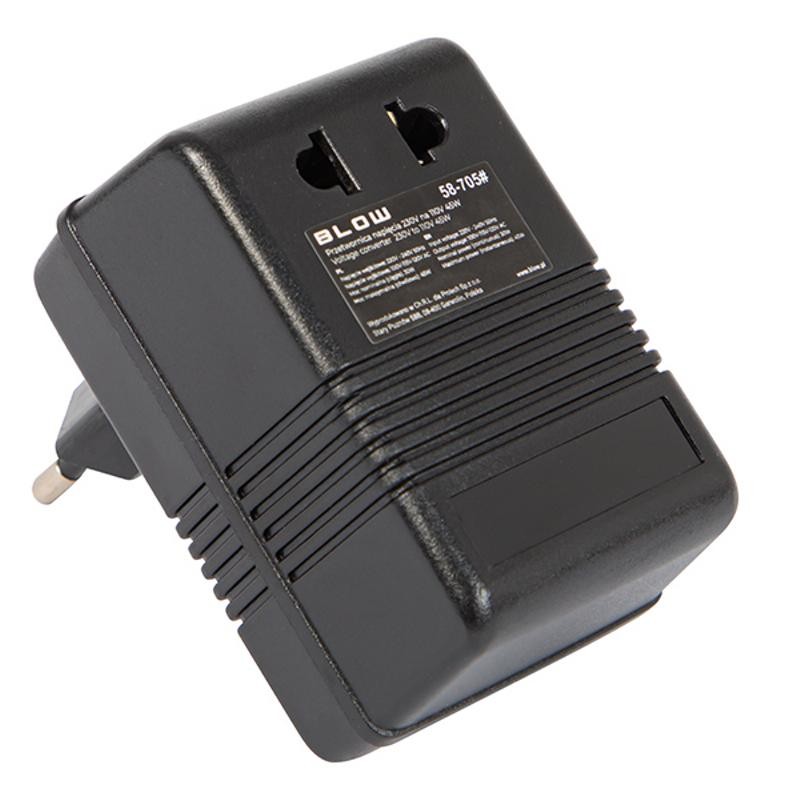 Jännitemuunnin 230V - 110V 45W | USA-adapteri